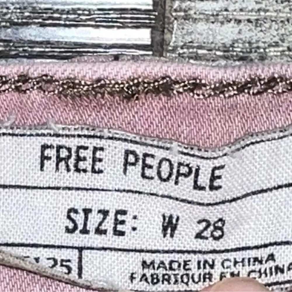 Free People Stella Pink Skinny Ankle Jeans sz 28 - Picture 4 of 4